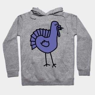 Very Peri Periwinkle Blue Thanksgiving Turkey Color of the Year 2022 Hoodie